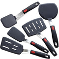 KAKAMINA 5-Pack Silicone Spatula Turner Set, Nonstick Safe
